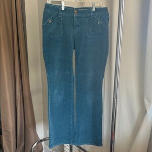 Vintage Jordache Teal Corduroy Flare Jeans
